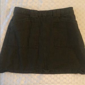 Green urban outfitters mini skirt